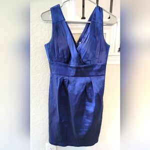 Calvin Klein Dress Size 4 Blue Purple Iridescent Cocktail Party Dress